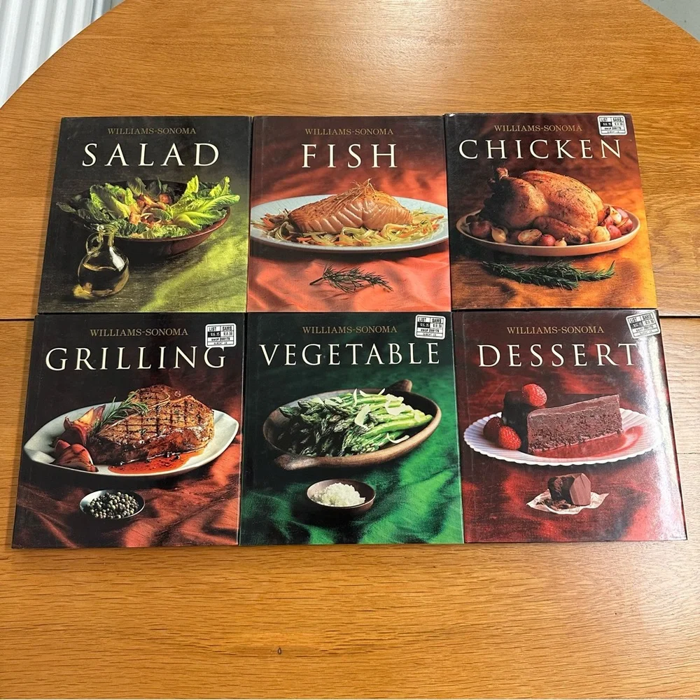 Set of 6 Williams Sonoma Cookbooks